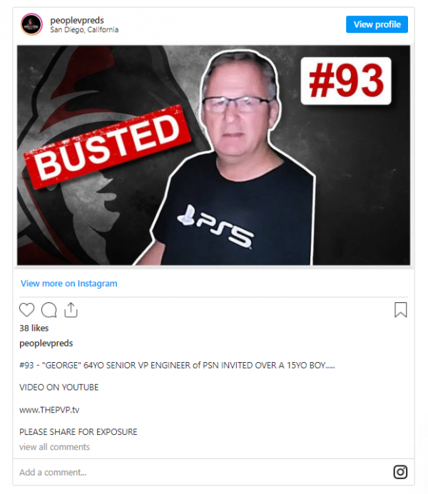 索尼公司副總裁因出現在戀童癖“釣魚”影片中而被解僱 索尼公司副總裁因出現在戀童癖“釣魚”影片中而被解僱