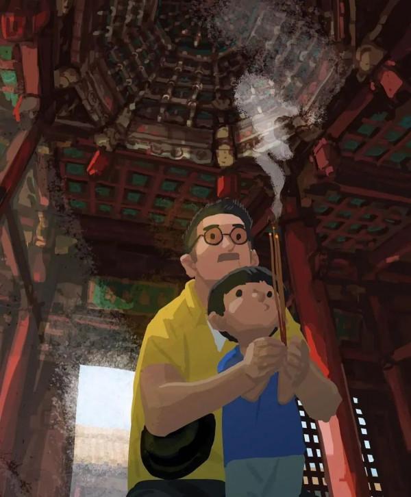 會畫畫的爸爸,太暖了 會畫畫的爸爸,太暖了