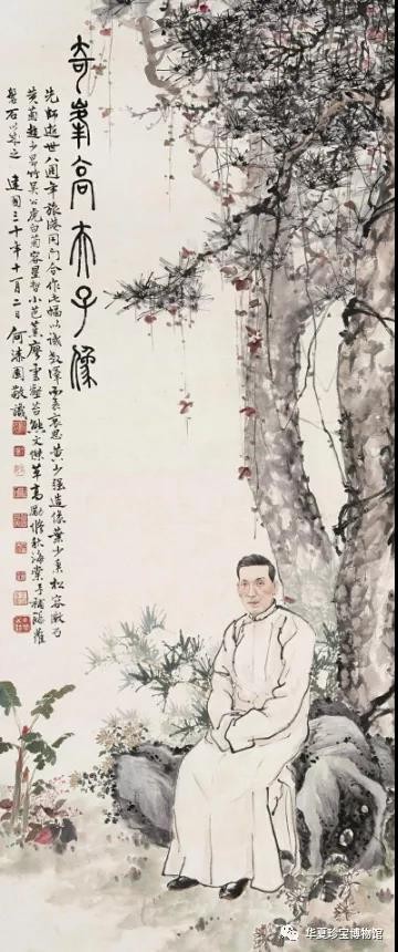 高奇峰《怒獅》：獸王雄風躍然紙上