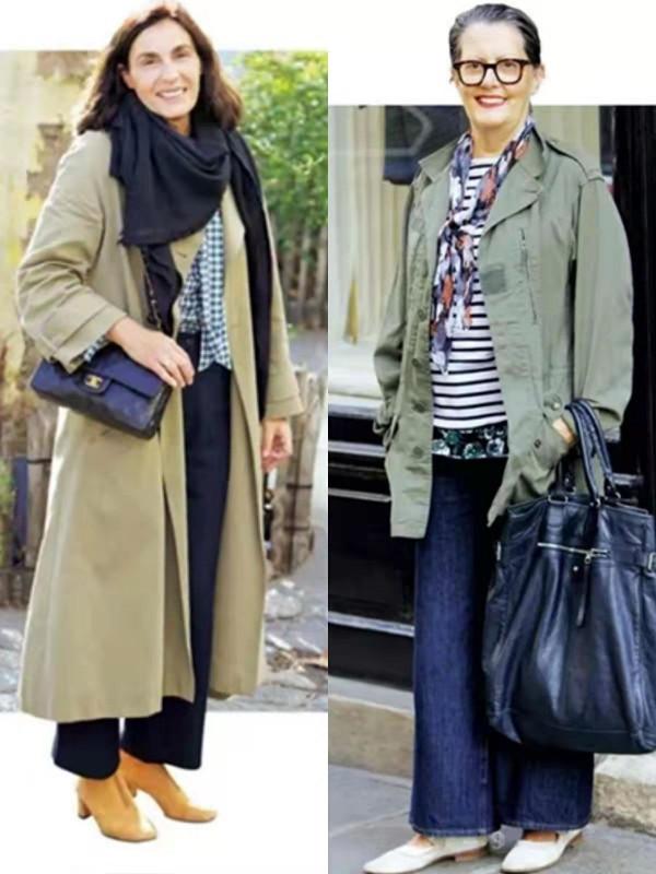 這才是大齡女性該有的打扮，不戴帽子不露腿，保暖時尚又顯氣質