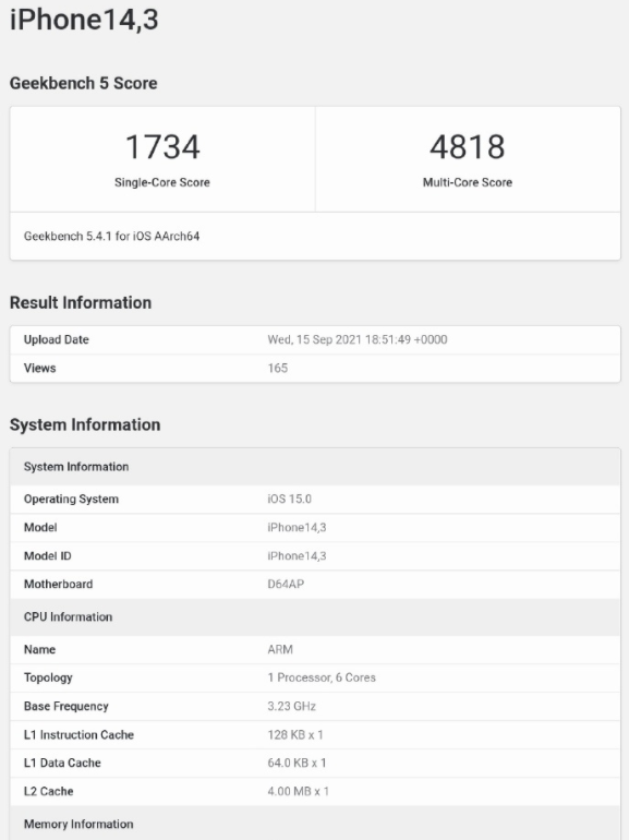 iPhone 13系列跑分曝光，GPU效能大漲55&percnt;，再次吊打所有友商