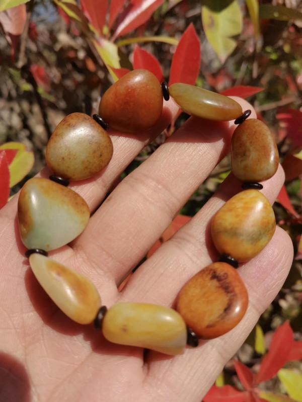 和田玉籽玉手串