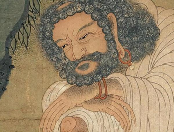 700年前的一幅釋迦牟尼圖，人物形象太奇怪，疑似遭受巨大苦難