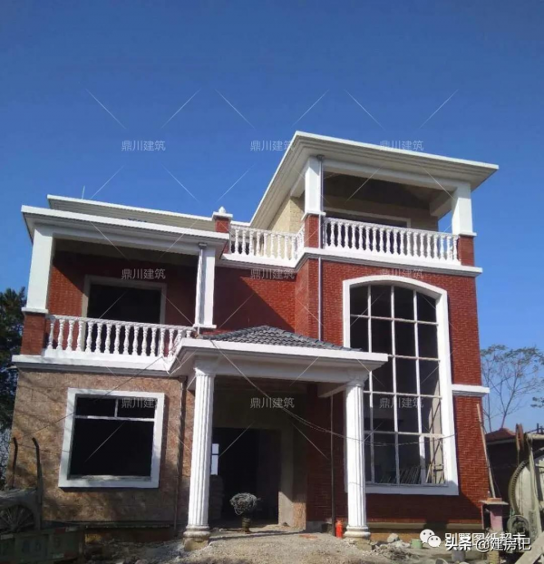 28萬建廣西複式三層別墅，佔地125㎡，7室4廳+車庫，圖紙好評如潮