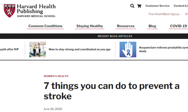 每年280萬人腦卒中！哈佛大學醫學院：堅持好這7件事，遠離腦出血