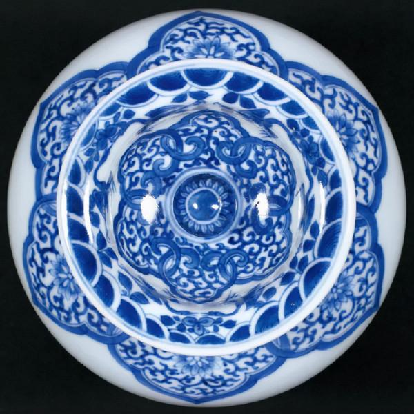 誠軒21秋拍丨素雅簡潔的清康熙青花團壽紋小蓋罐