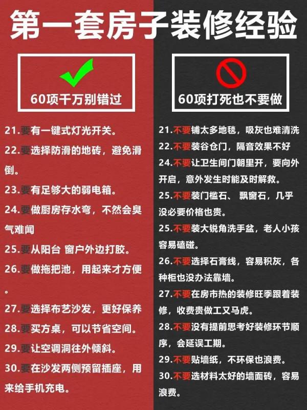 毛坯房裝修120條