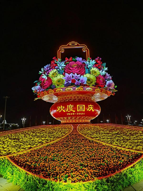 美麗的天安門國慶之夜
