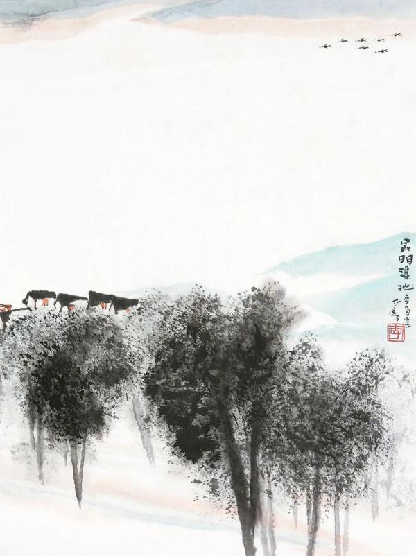 蜀中三傑,李瓊久山水欣賞 蜀中三傑,李瓊久山水欣賞