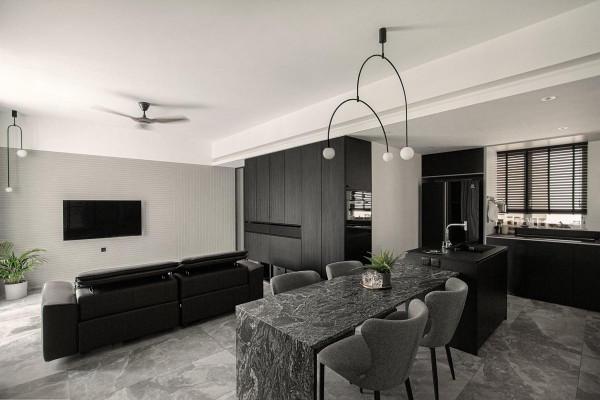 30歲一人獨居73㎡，全屋黑白灰裝出高階感，兩點一線的生活很充實