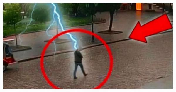 傾覆認知？印尼男子雨天撐傘遭閃電擊中！是何原因？閃電威力多猛