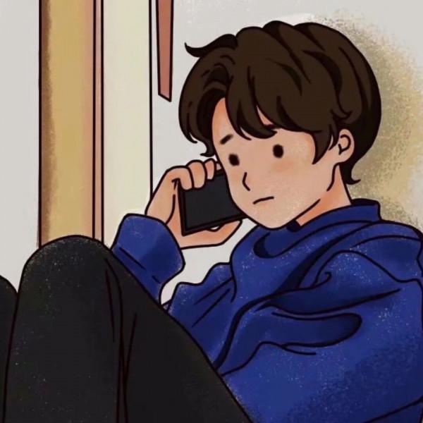 插畫風漫畫風情侶頭像 | 遇見即是上上籤