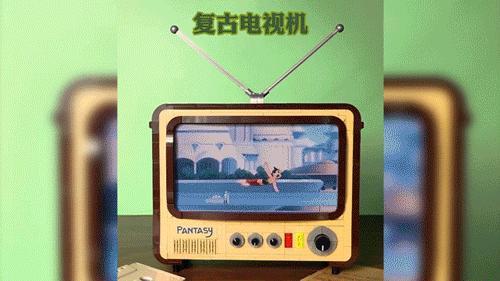 能親手組裝的童年老電視，復古配色，好看又好玩
