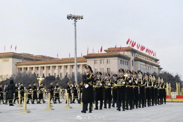 現場圖來了！2022天安門第一場升旗