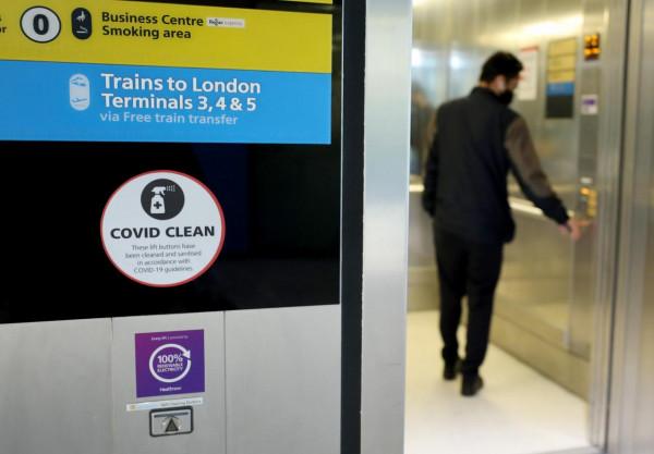 疫情下的倫敦希思羅機場