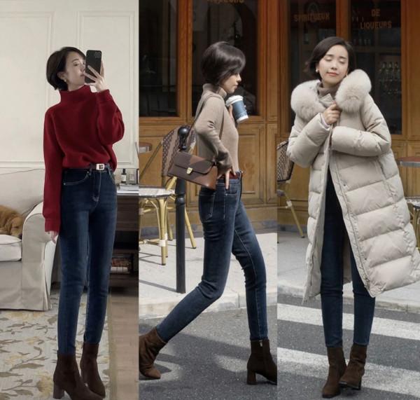 天冷就穿“羊毛衫+加絨褲”，保暖又洋氣，真正適合普通中年女人