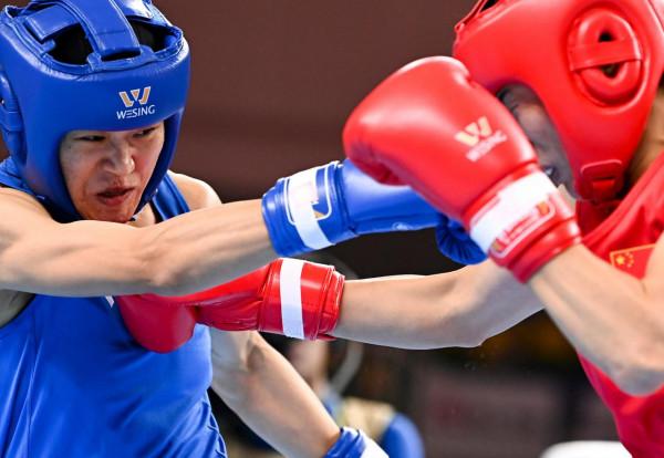 拳擊——女子69公斤級：谷紅奪冠