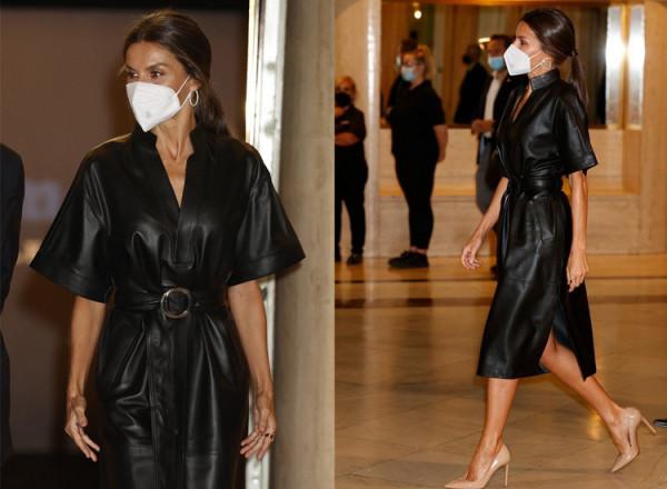 48歲西班牙王后同框LV太子妃，穿紅裙閃耀晚宴，輸年齡贏了氣場