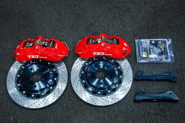 剎車卡鉗,奧迪A4B9改裝TEI Racing剎車套裝,前P60NS六活塞卡鉗 剎車卡鉗,奧迪A4B9改裝TEI Racing剎車套裝,前P60NS六活塞卡鉗
