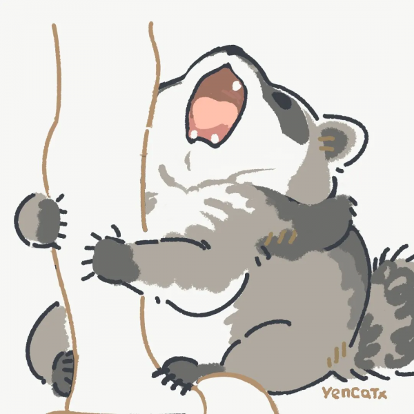 小浣熊超可愛，已經被萌哭了