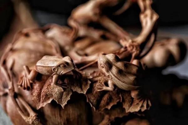 好一個多子多福！如此細膩漂亮的老山檀香手工雕刻，誰不愛