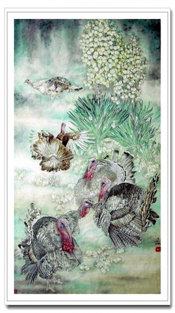 國畫名家陳東山工筆花鳥