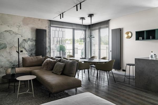 這位男業主的小公寓，裝修簡約大方，一進門就被吸引住了