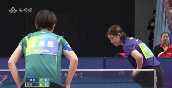 全運會簡直神仙打架！一群奧運冠軍爭全國冠軍，王曼昱3:0勝陳夢