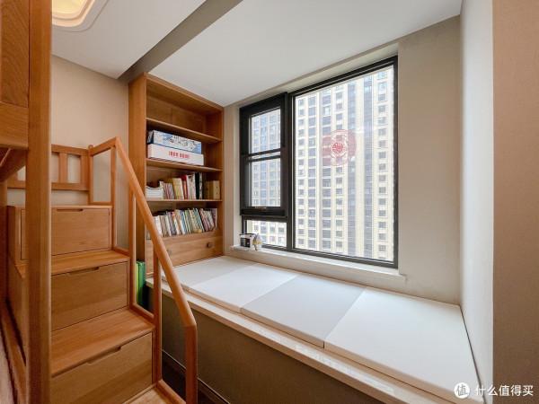 8㎡書房兩面書牆，9㎡兒童房上下鋪衣櫃，小空間利用典範