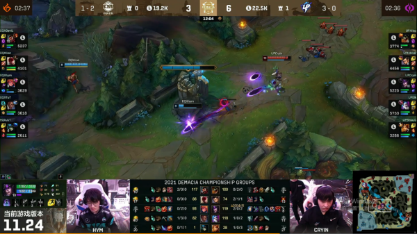 給青訓打懵了！果子哥連續單殺青訓中單，結算傷害亮了