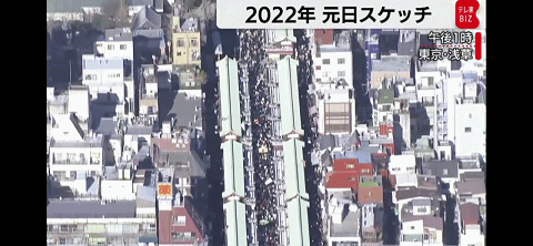 日本新年的淺草、富士山、迪士尼到處都是人人人人人