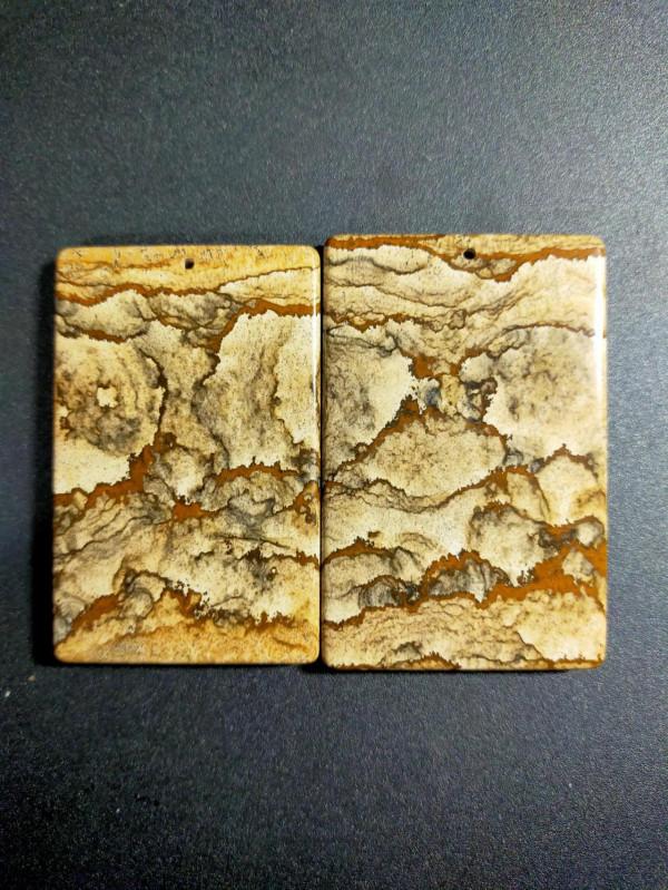 石畫《江山行旅圖》，藏石中外藝苑