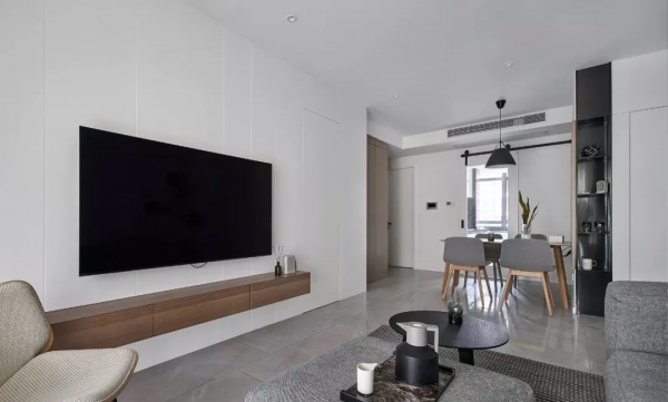 95平現代簡約三室 時尚經典黑白灰