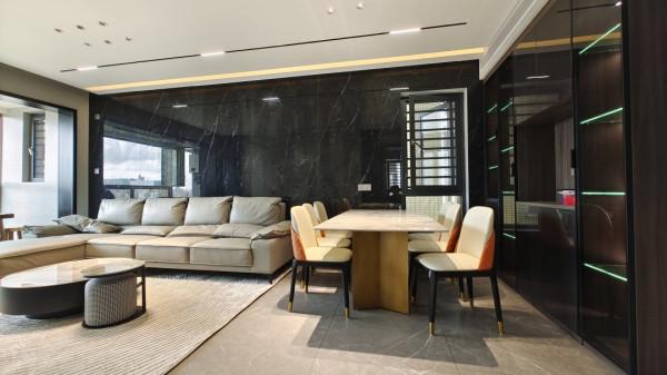 130㎡現代風，高階黑白灰，超通透客餐廳，這新房太A了吧