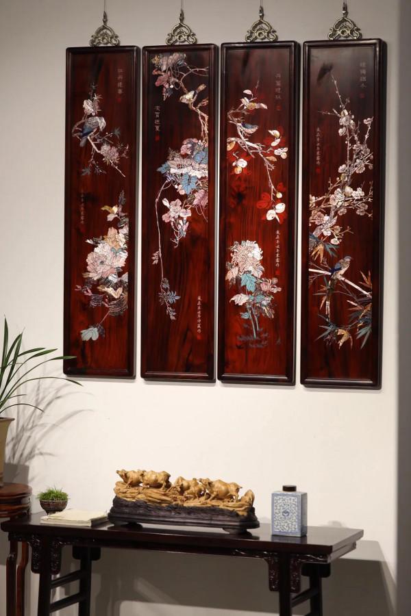 「春夏秋冬」四條屏