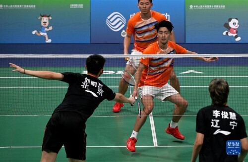 全運會羽毛球男子雙打：王昶/周昊東奪冠