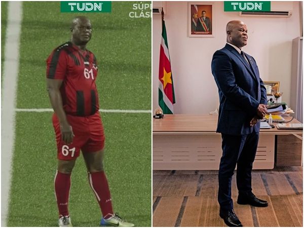 出場54分鐘，蘇利南副總統重新整理國際足球聯賽最高齡球員紀錄
