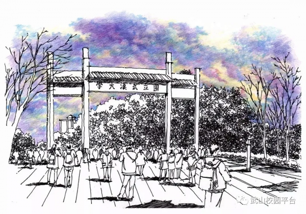 中國大學校門手繪，快來看有沒有你的大學