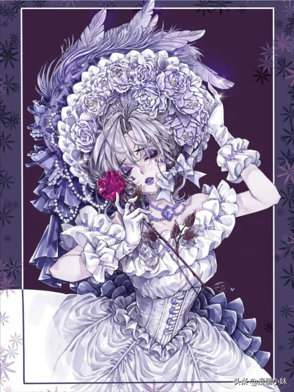 插畫 &vert; 動漫少女頭像，俏皮可愛的樣子真好看