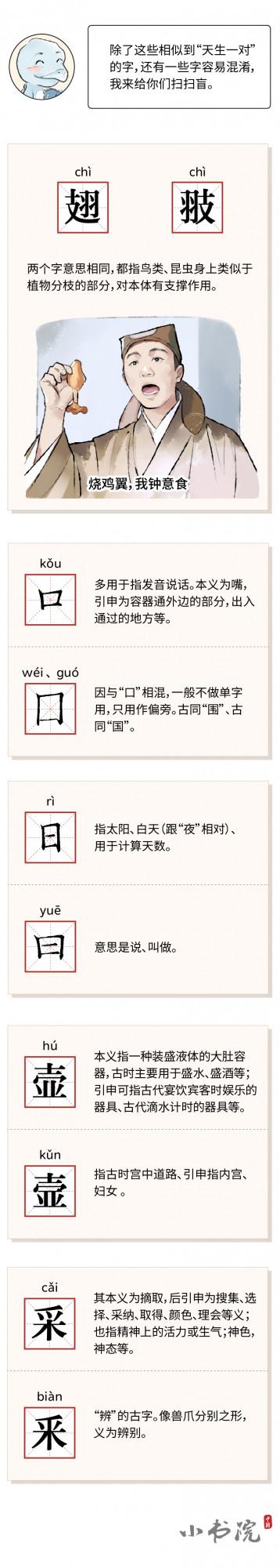 小書院丨這些“天生一對”的漢字，你知道幾對？
