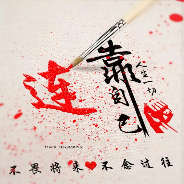 2021 富人專用姓氏頭像，人生一切靠自己，不畏將來，不念過往