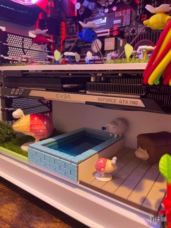 機箱裡養花種草還有泳池？玩家自制《皮克敏》主題PC