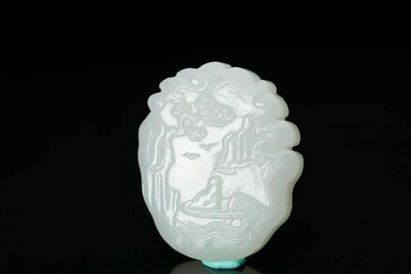 舊藏：和田白玉劉海戲金蟾把玩件