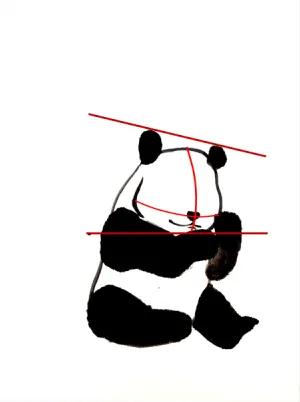 國畫熊貓的繪畫步驟 國畫熊貓的繪畫步驟