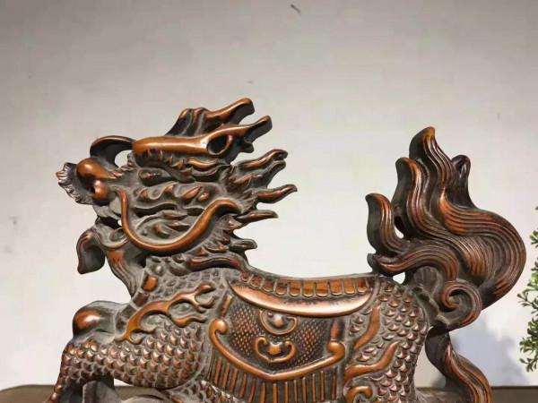 麒麟擺件、整體古樸典雅 高貴大器，韻味十足，品相一流，全品