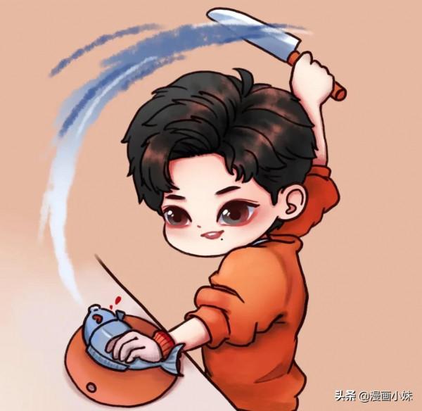 63張Q版肖戰哥哥的繪畫，呆萌又可愛