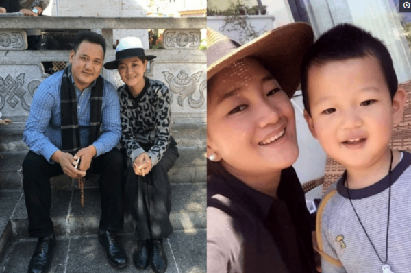 藏族歌后降央卓瑪近照，兒子乖巧可愛，老公魁梧低調有來頭