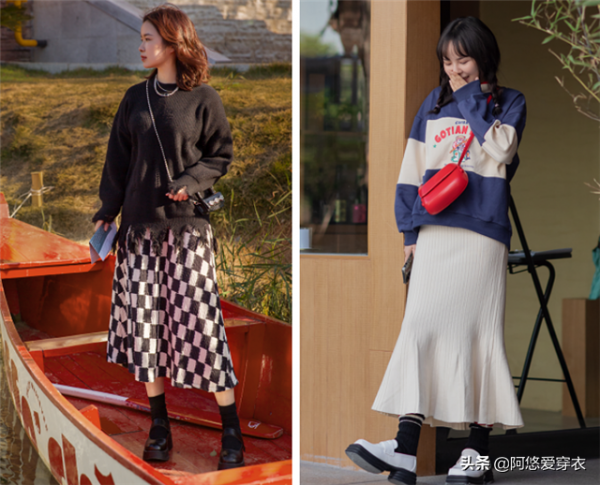 穿“套衫+半身裙”的季節來了,冬天這樣搭配,比你想象中要好看 穿“套衫+半身裙”的季節來了,冬天這樣搭配,比你想象中要好看