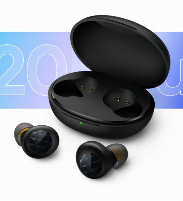 realme 真我 Buds Q2 耳機 擁有黑、藍配色