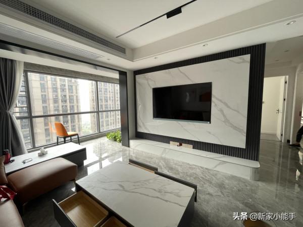 羨慕姐姐家的新房，傢俱家電全都網購，打造網紅款電視牆很喜歡